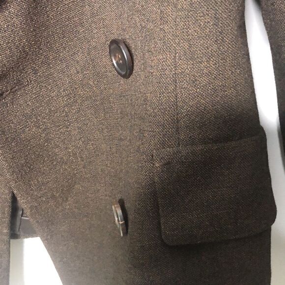 Prada 90’s vintage blazer brown jacket size 46 / US Size 12 - Picture 5 of 16